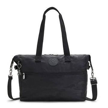 Kipling Ilia Tote Bag Laptoptassen Zwart Camo | NL 1914IL